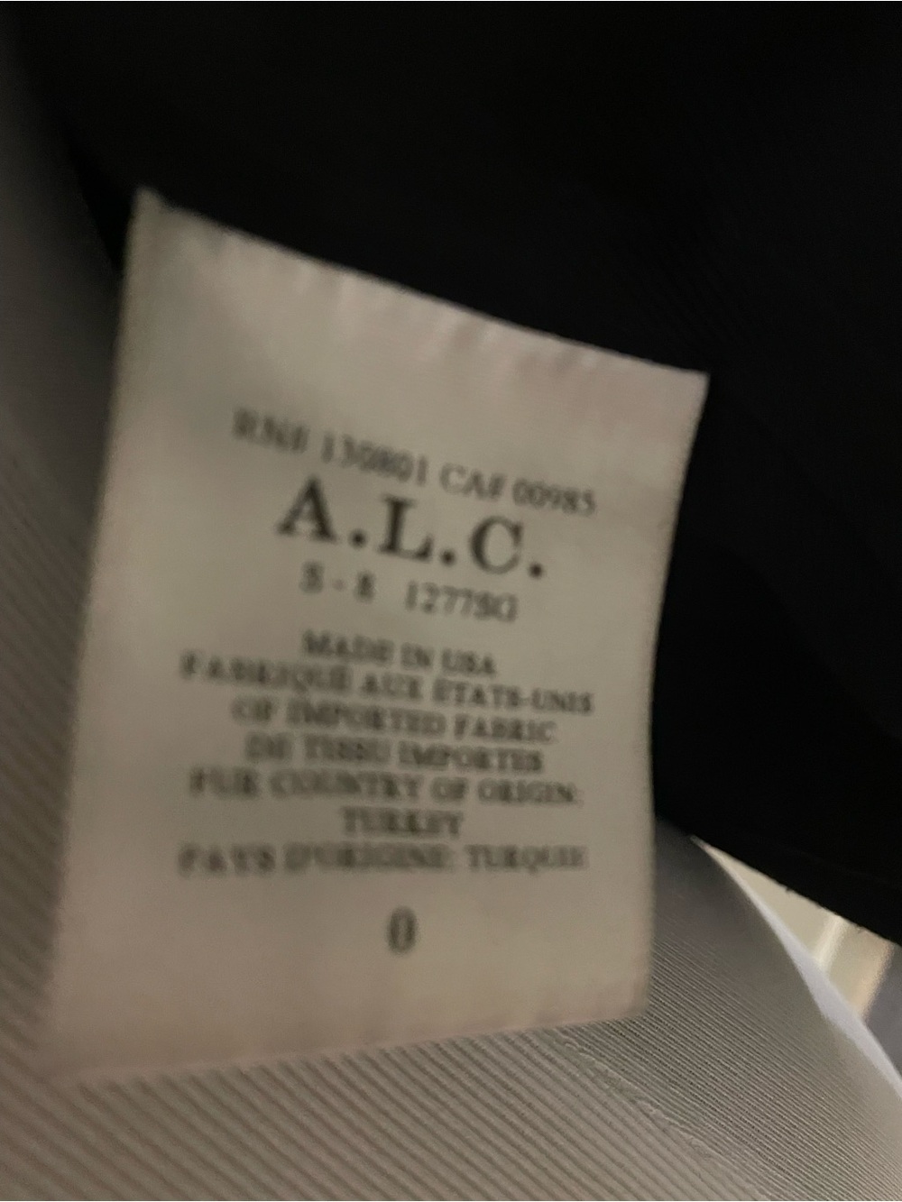 Gorgeous A.L.C. Cream and Black Faux Shearling Bomber Jacket - Picture 12 of 14